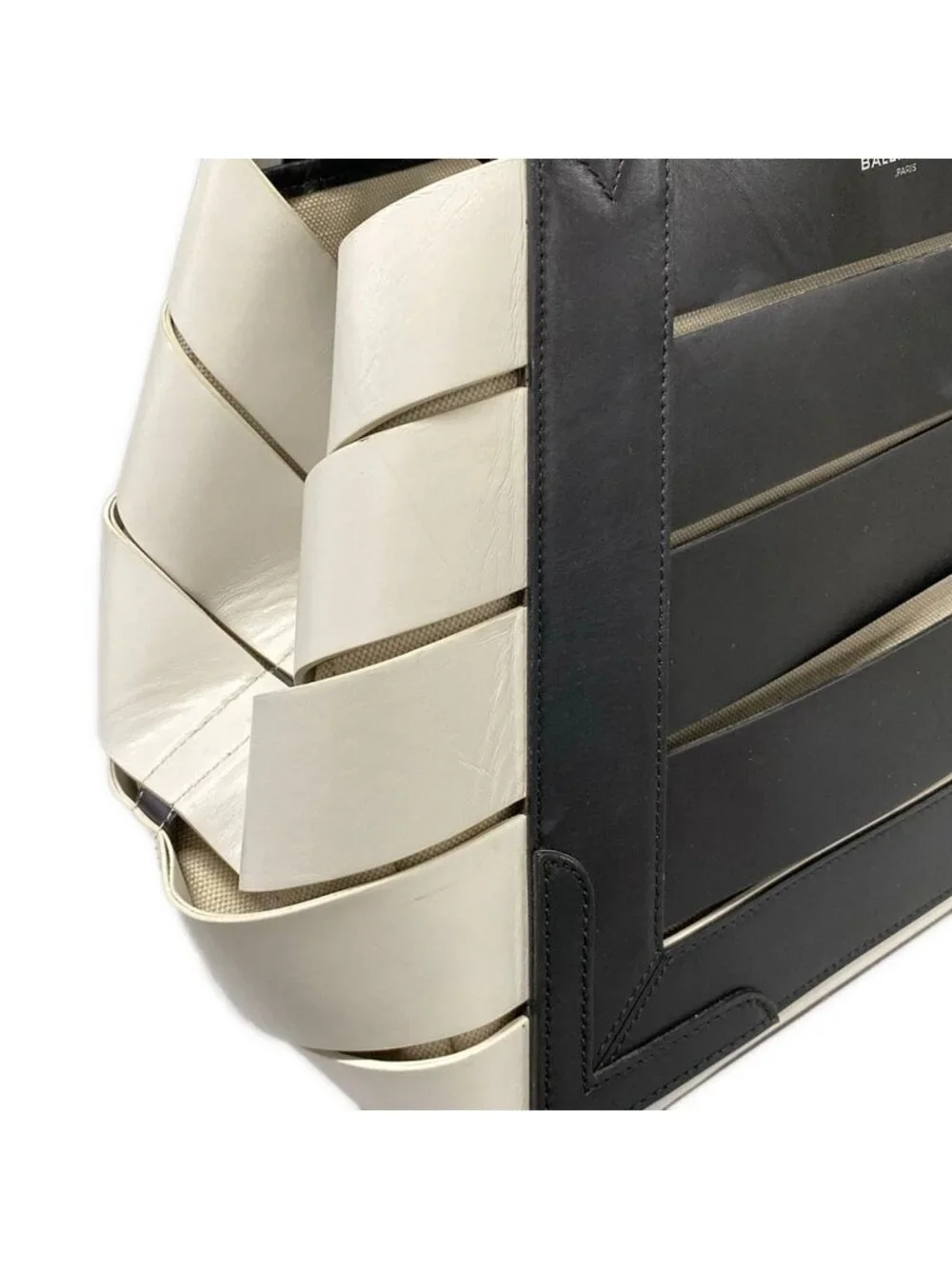 Balenciaga Tote Bag Marine Black Leather